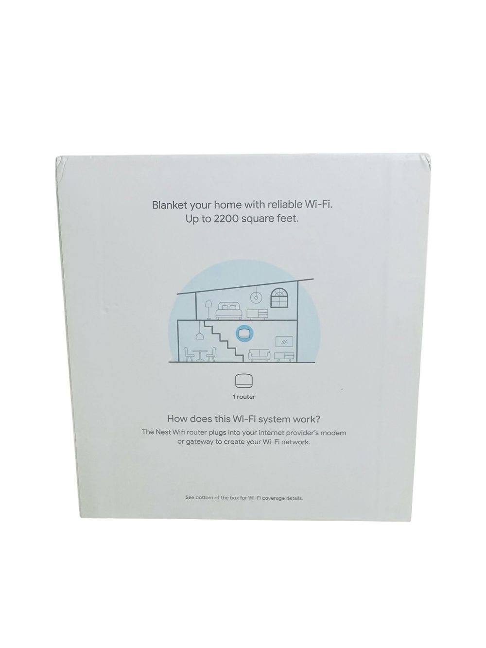 Google Nest Wifi Router Snow AC2200 Dual Band Mesh Router H2D - Picture 4 of 8